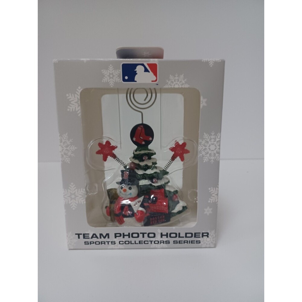 Boston Red Sox MLB Team Christmas Tree Photo Holder Brand New Collector Series‎